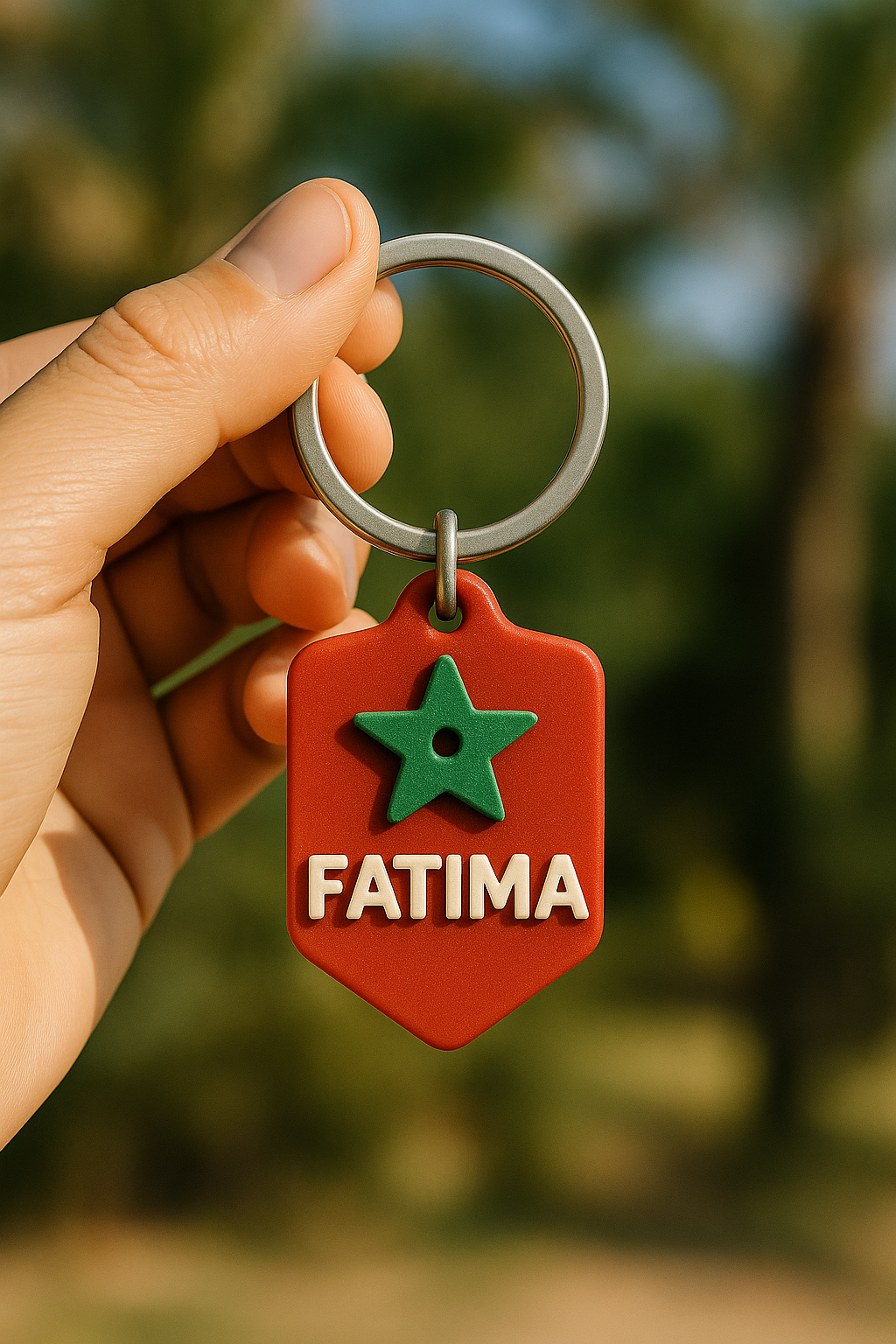 Porte-clé Maroc – Impression 3D personnalisée (prénom au choix)