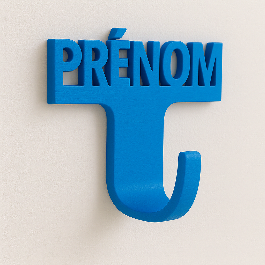 Porte-manteau personnalisé avec prénom – Design moderne et impression 3D