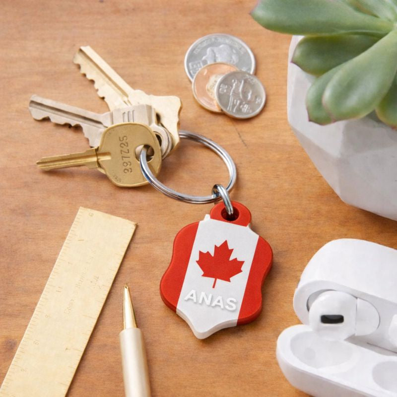 Porte-clé personnalisé – Pays au choix | Impression 3D avec prénom