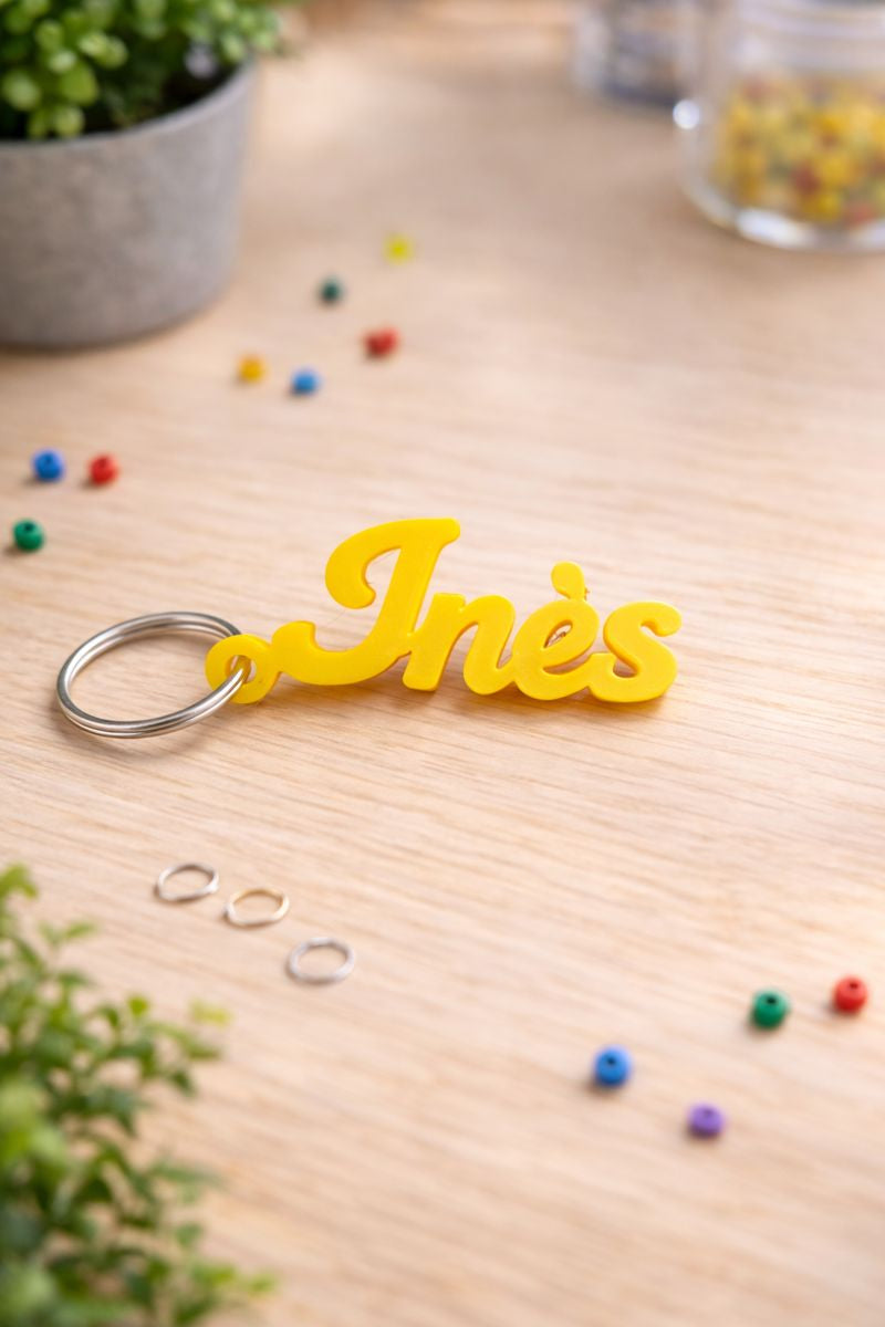 Porte-clé prénom personnalisé – Impression 3D – Cadeau unique
