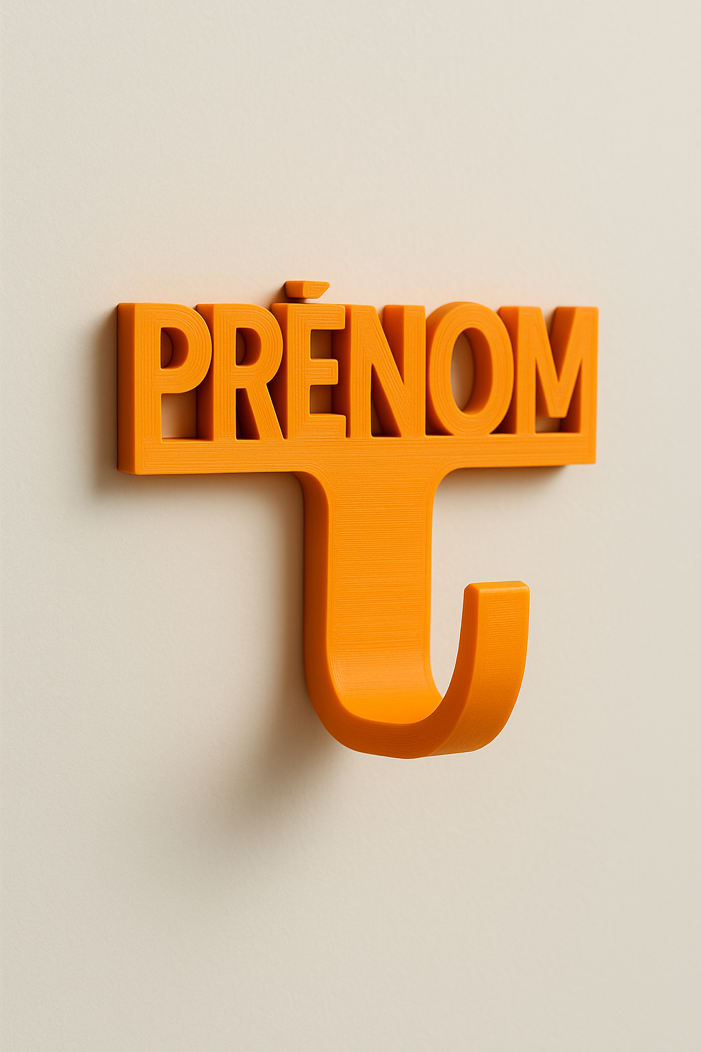 Porte-manteau personnalisé avec prénom – Design moderne et impression 3D