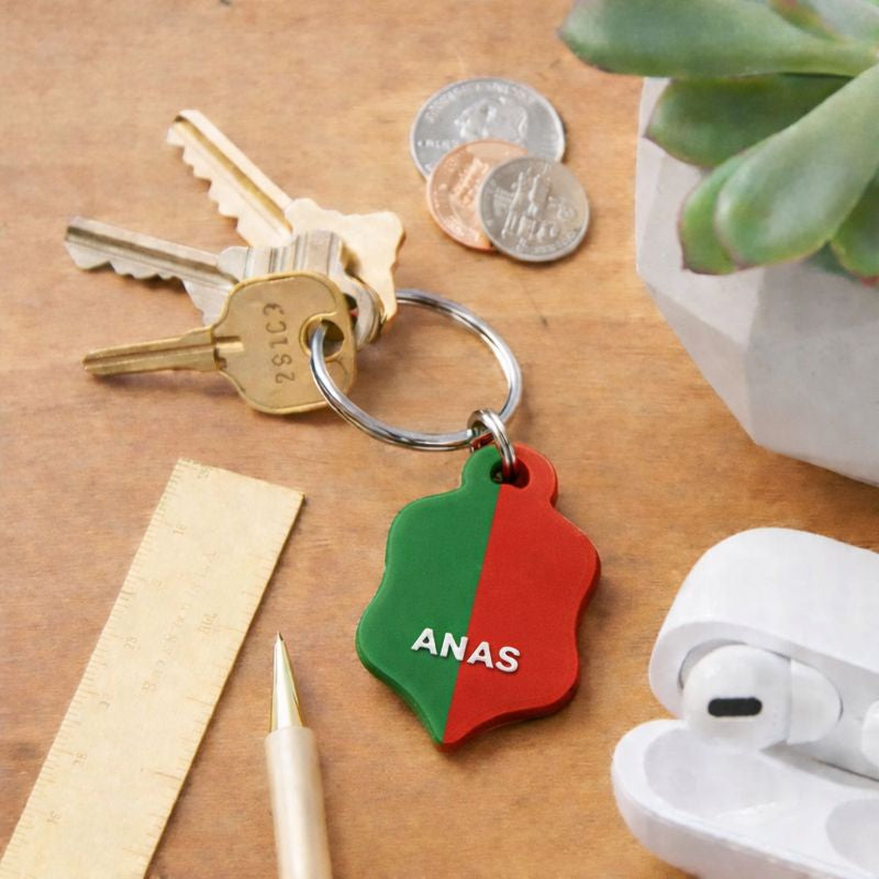 Porte-clé personnalisé – Pays au choix | Impression 3D avec prénom