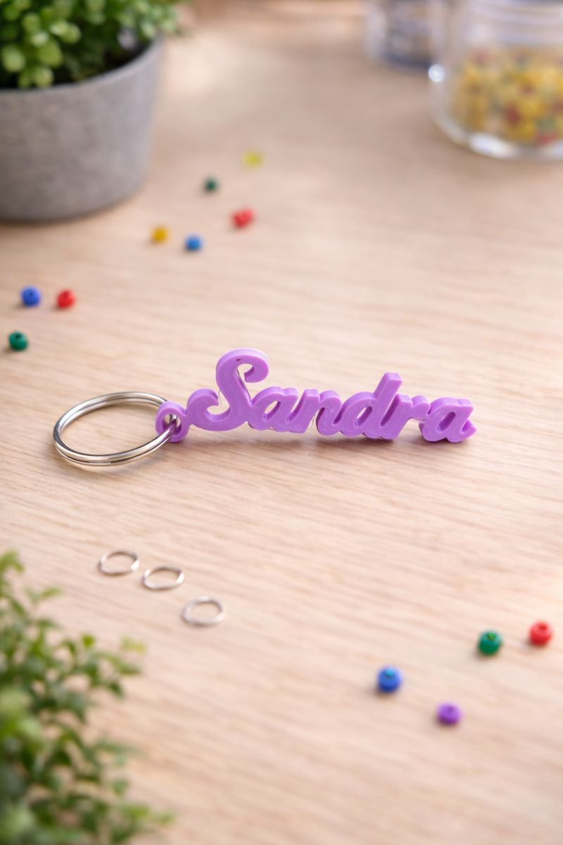 Porte-clé prénom personnalisé – Impression 3D – Cadeau unique