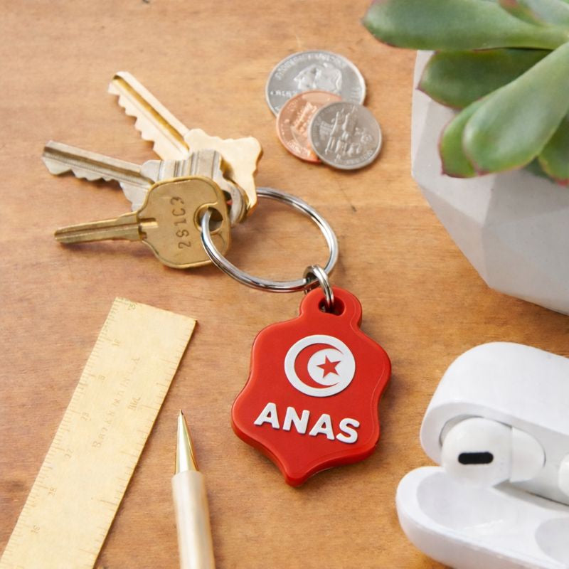 Porte-clé personnalisé – Pays au choix | Impression 3D avec prénom