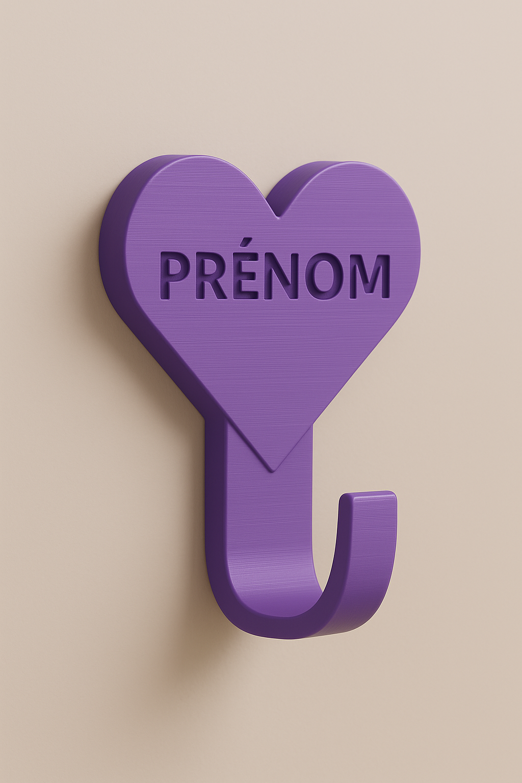 Porte-manteau cœur personnalisé – Décoration moderne en impression 3D